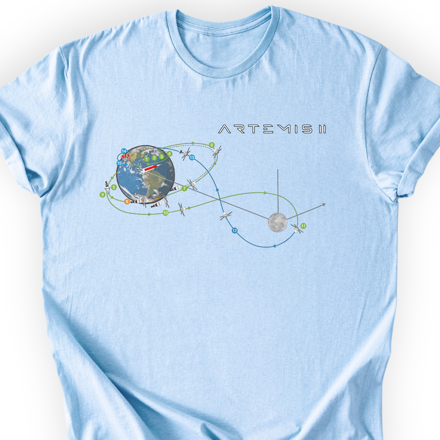 Artemis II Mission T-Shirt Printify