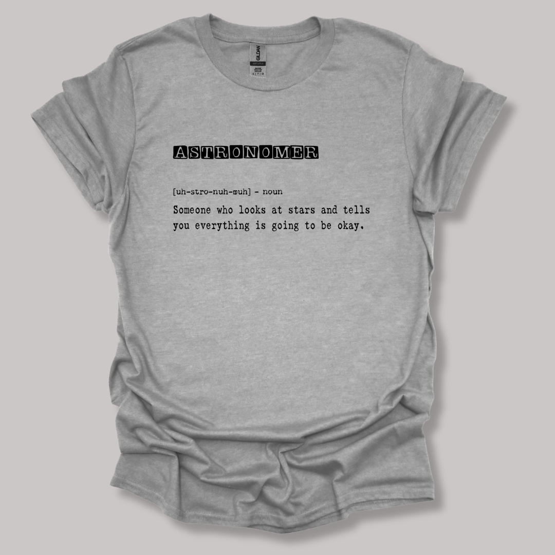 Astronomer Definition T-shirt Sports Grey / S