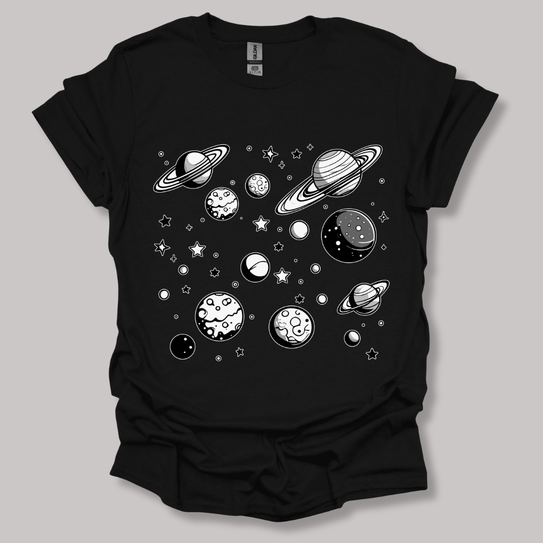 Astronomy T-Shirt Solar System Art Planetary Science Design