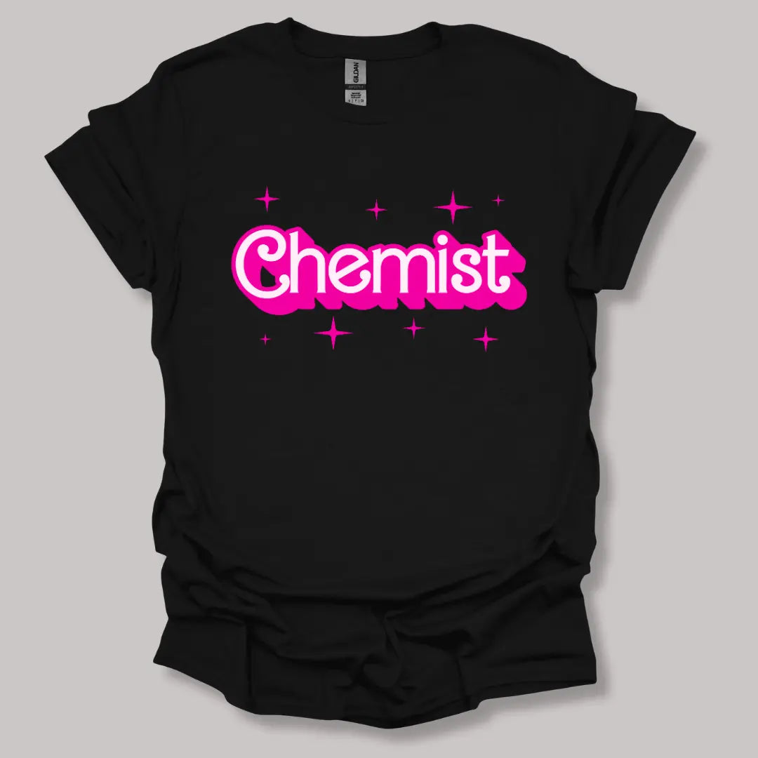 Barbie-Inspired Chemist T-shirt Black / S