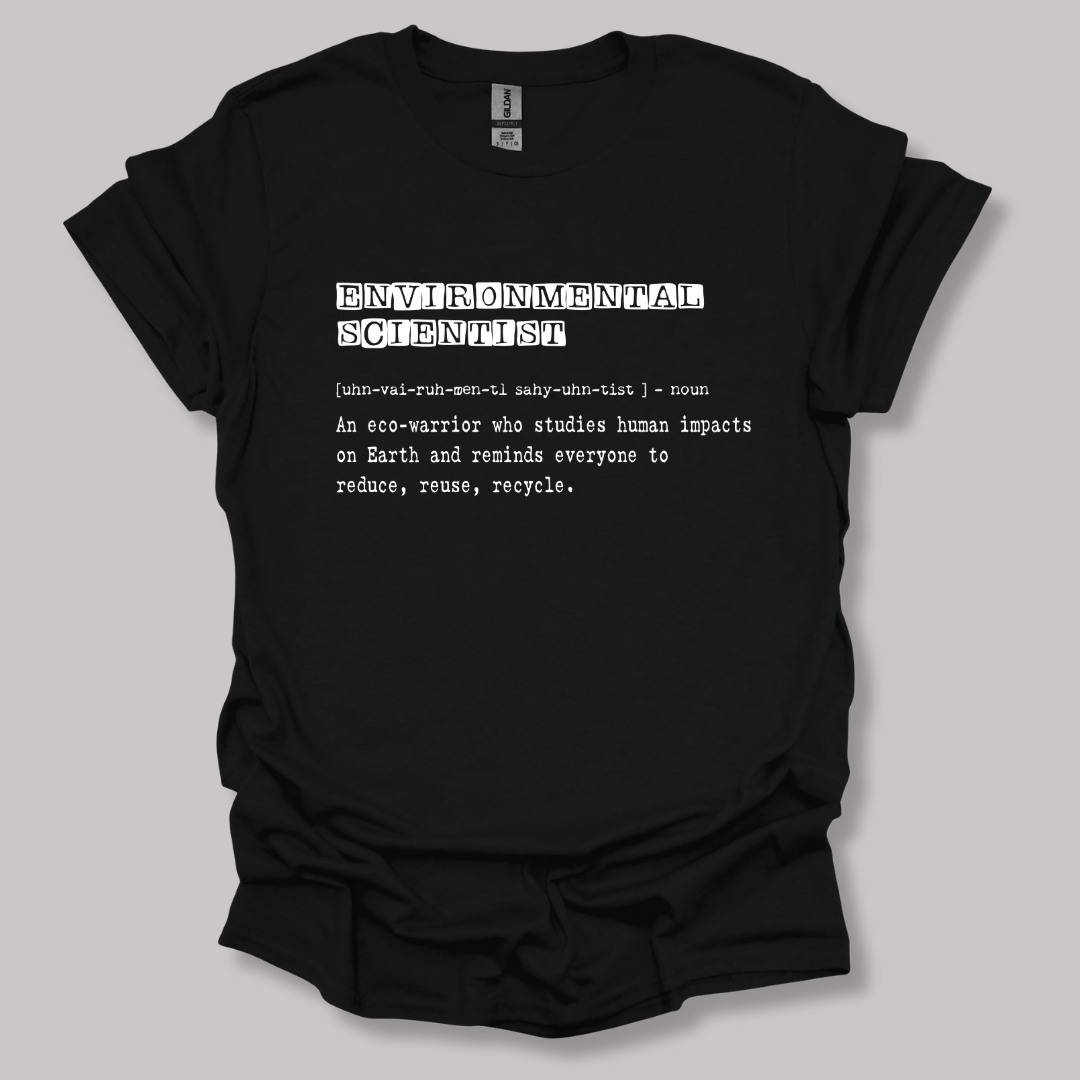 Environmental Scientist Definition T-shirt Black / S