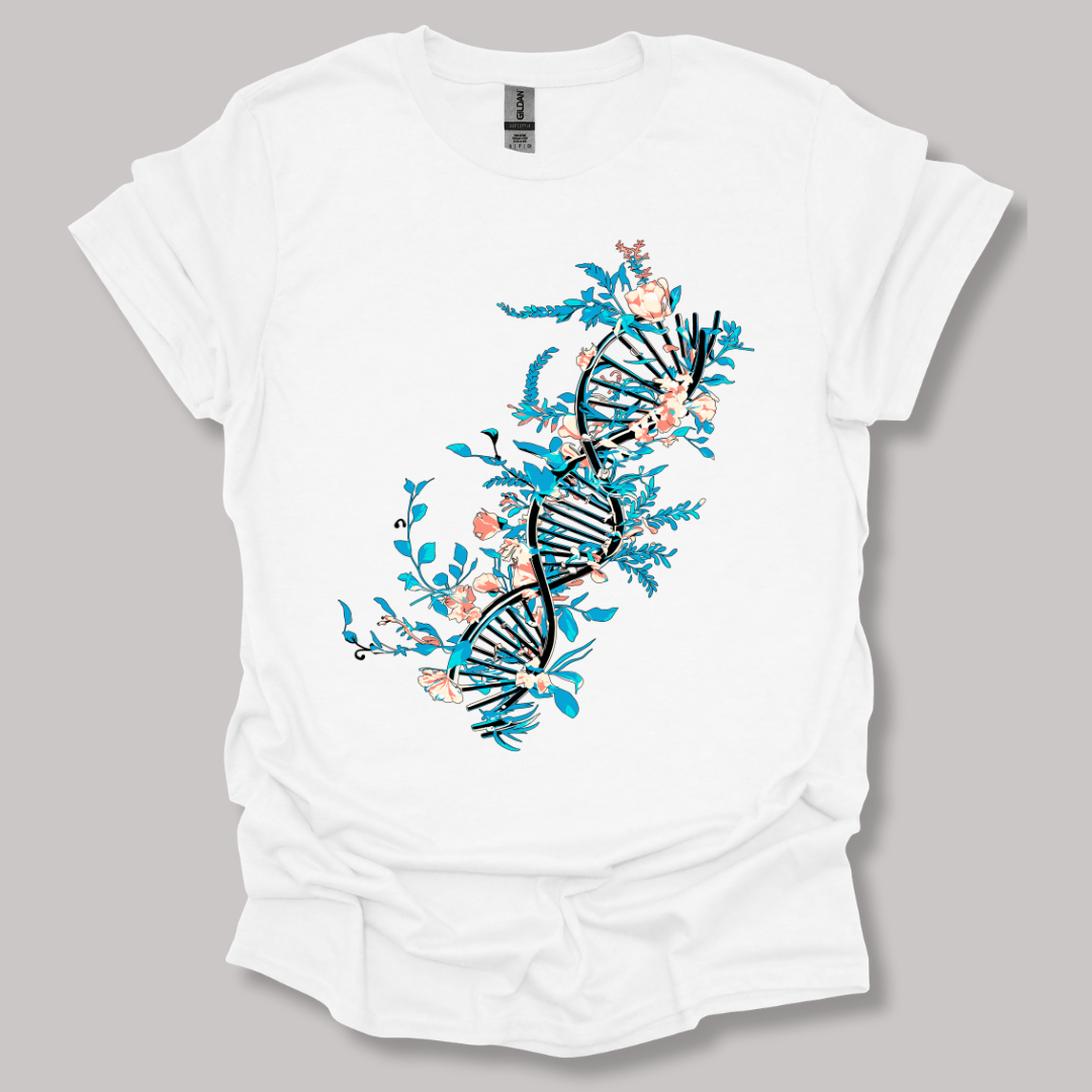 Floral DNA T-shirt White / S