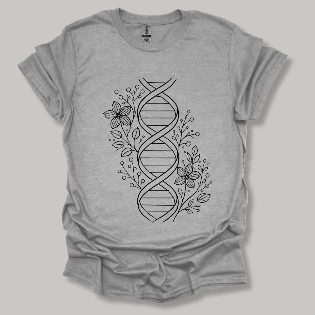 Floral One Line DNA T-shirt Sports Grey / S