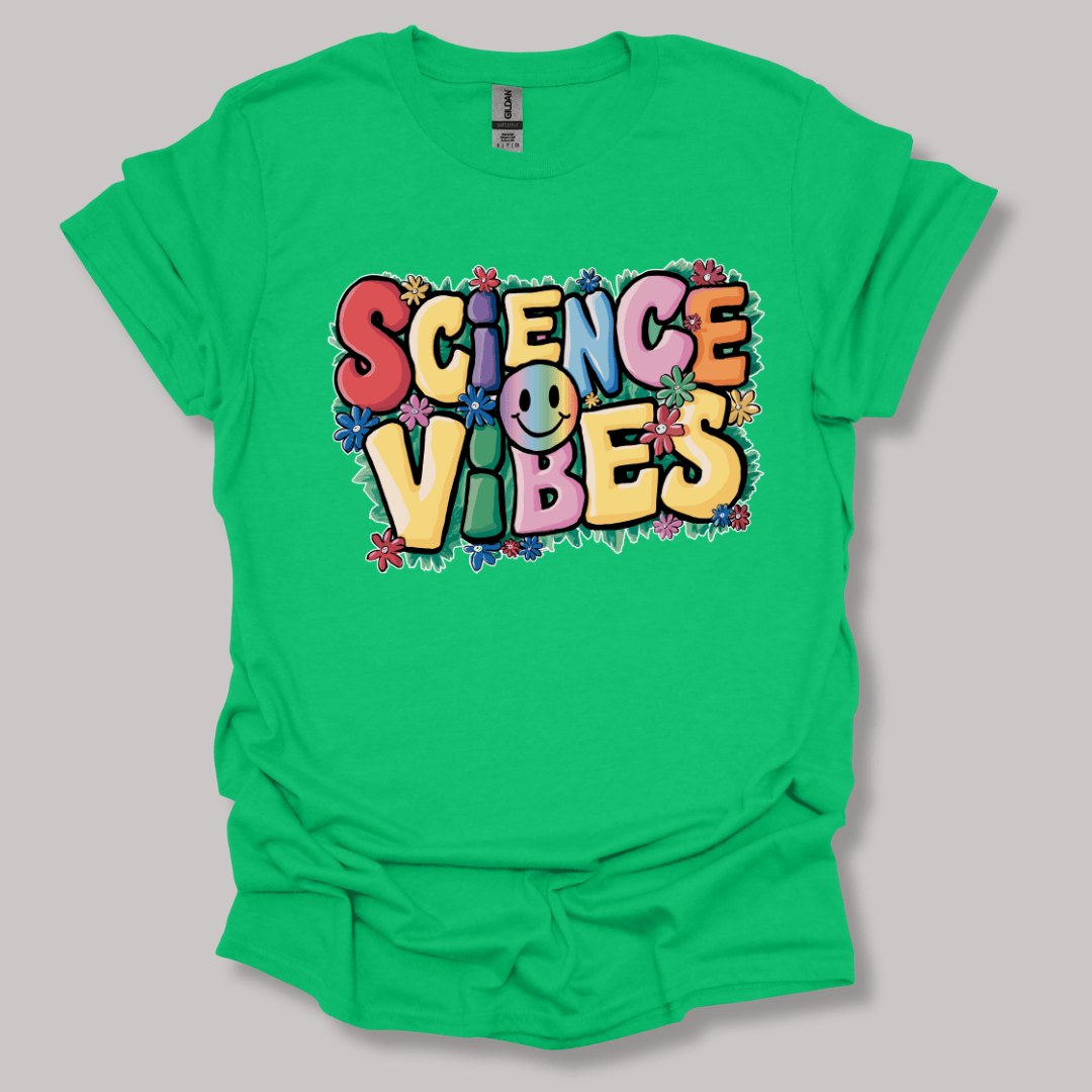 Happy Science Vibes T-shirt Irish Green / S