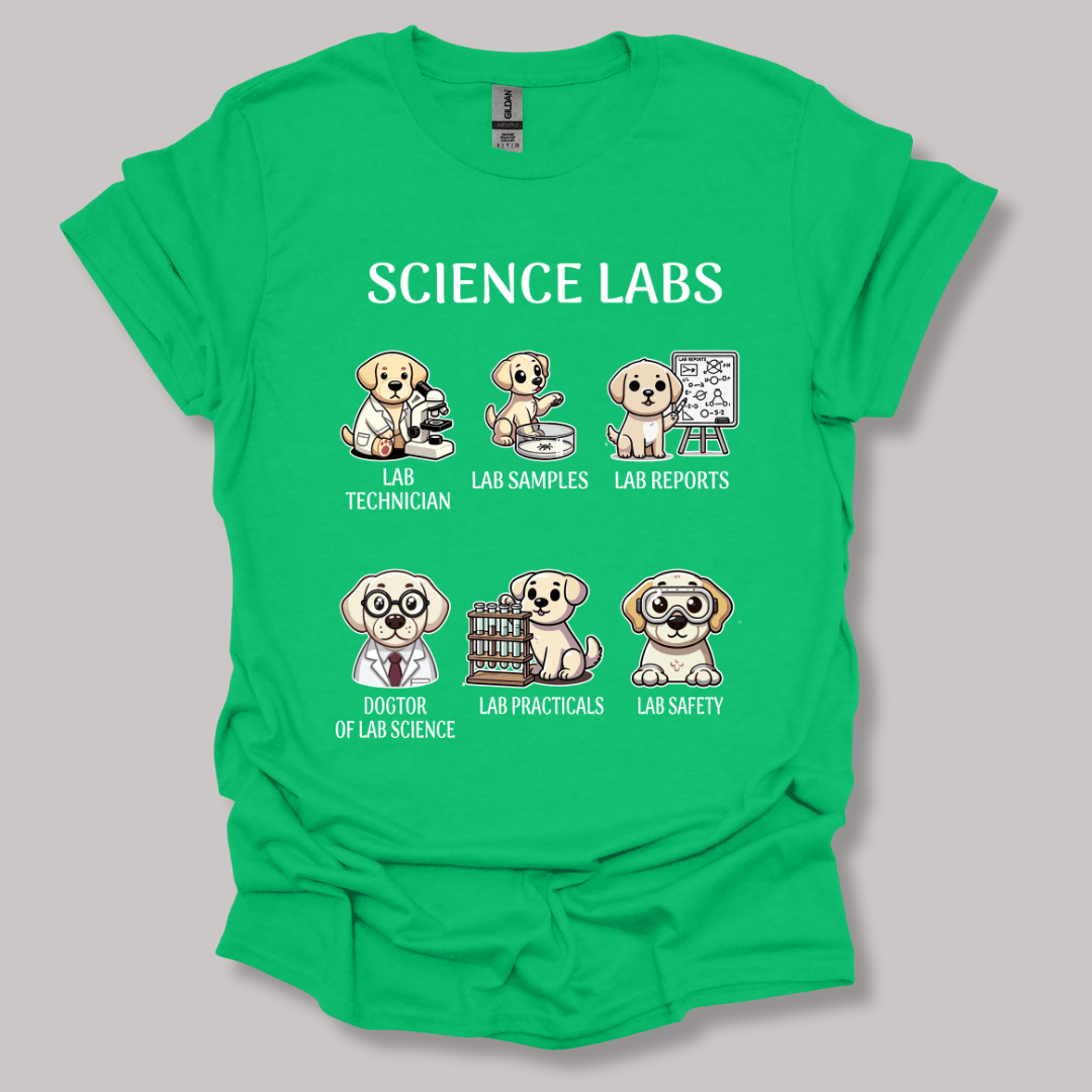 Lab Research Dogs T-Shirt Irish Green / S