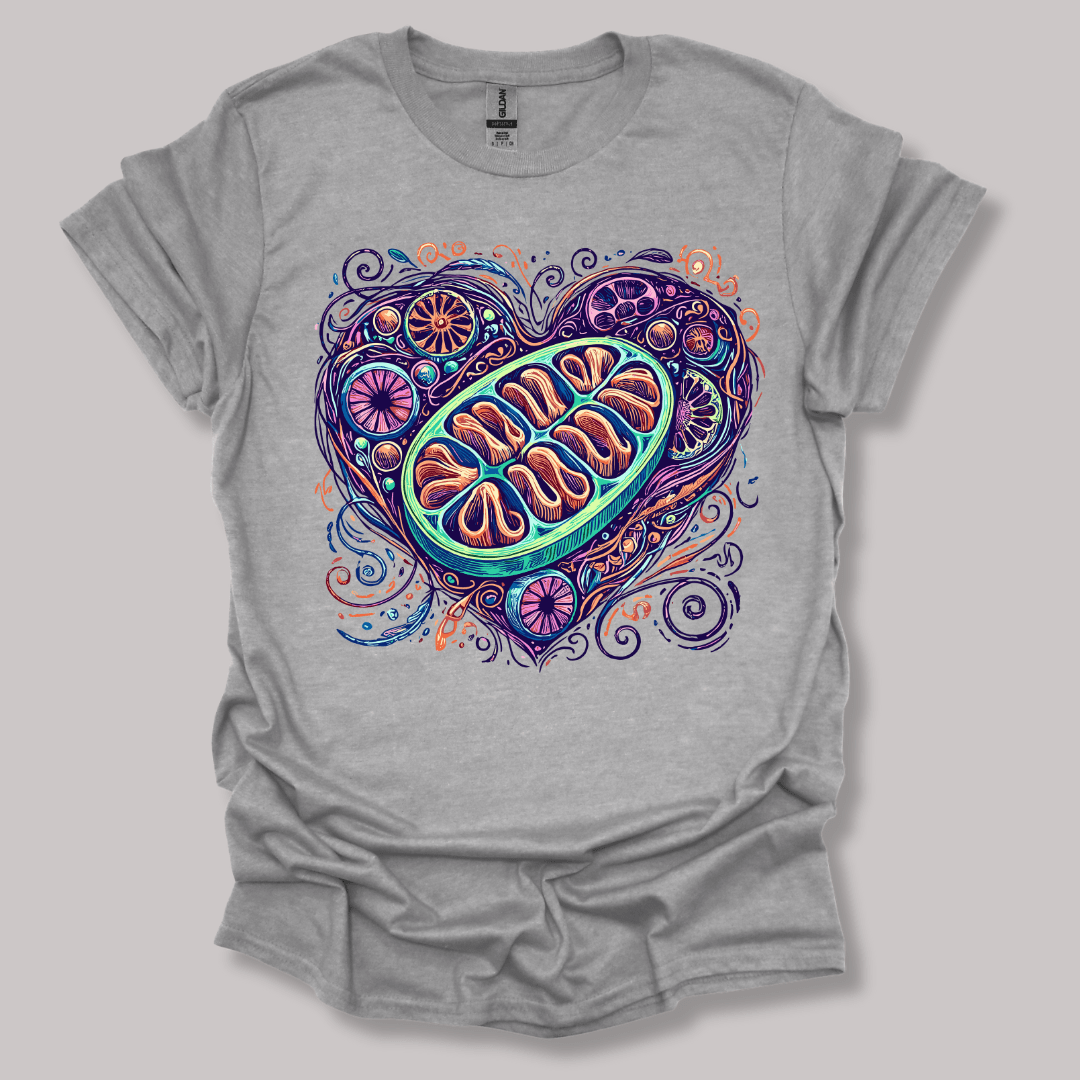 Mitochondria Heart T-shirt Sports Grey / S