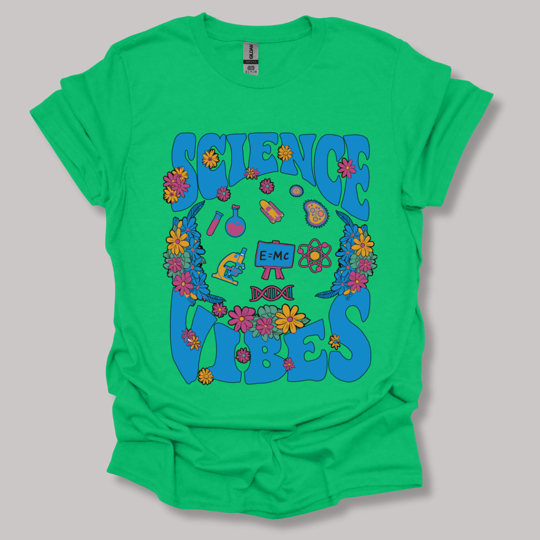 Retro Science Vibes T-shirt Irish Green / S