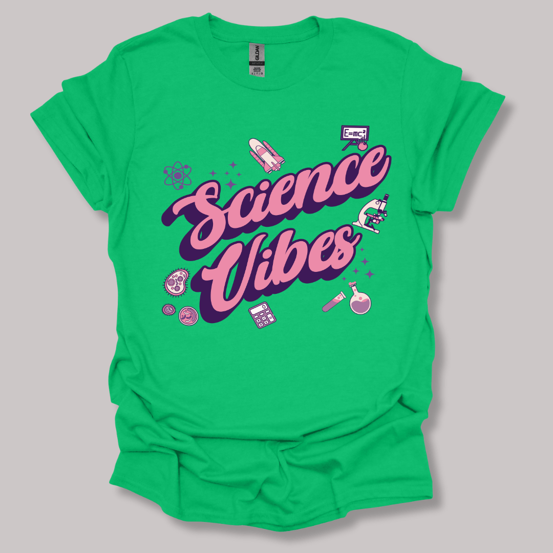 Science Vibes T-shirt Irish Green / S