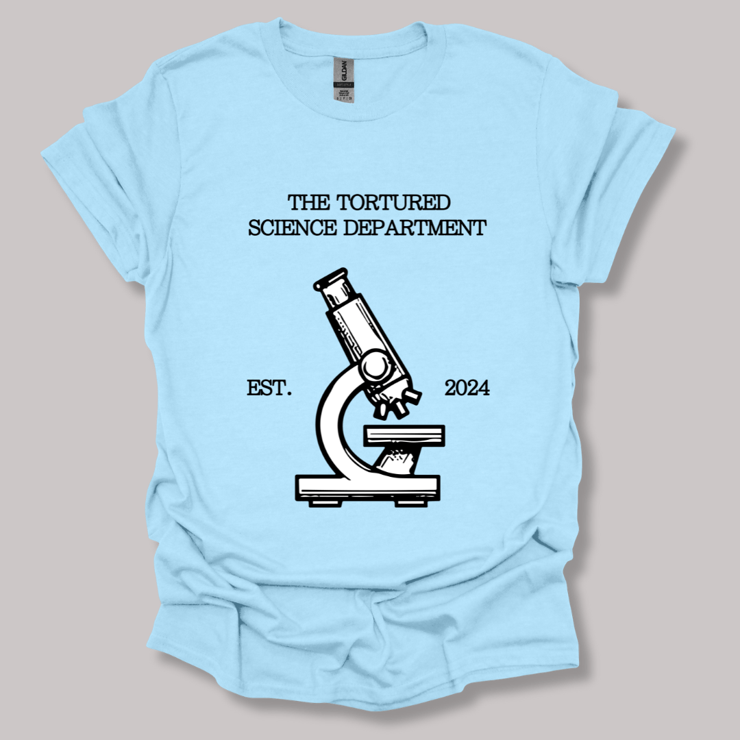 The Tortured Science Department T-shirt Light Blue / S