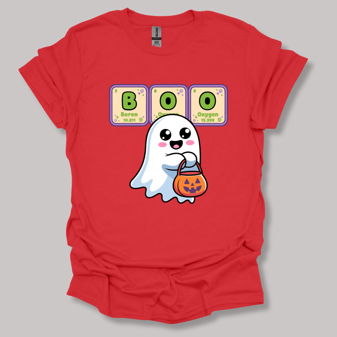 BOO Element Ghost Halloween T-shirt Printify