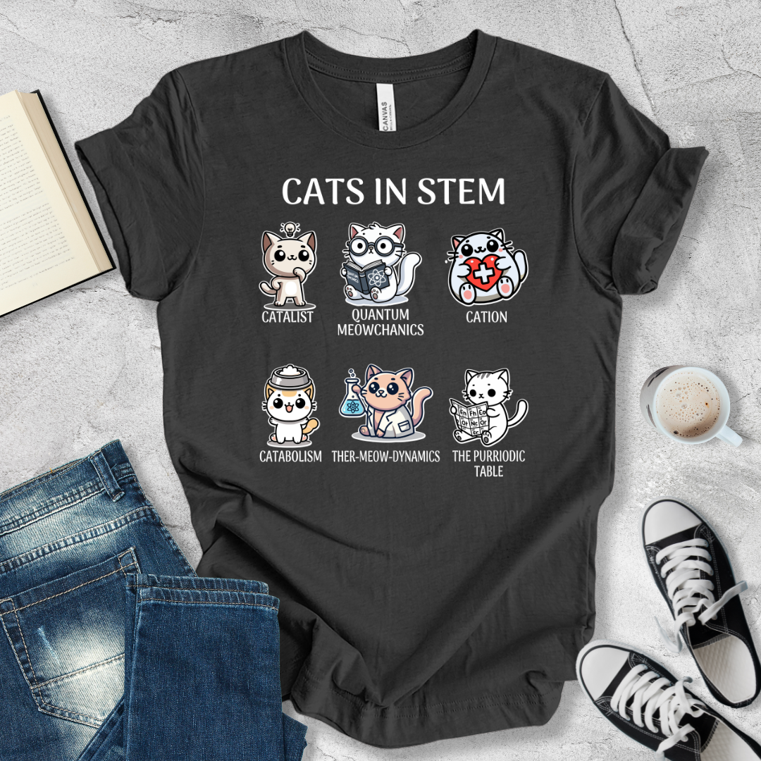 Cats in STEM T-shirt