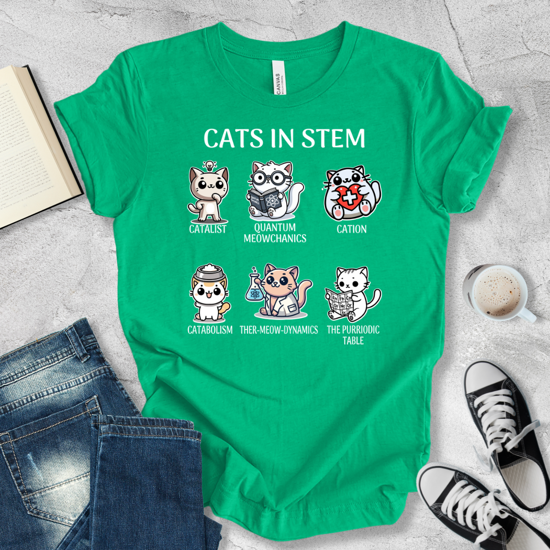 Cats in STEM T-shirt