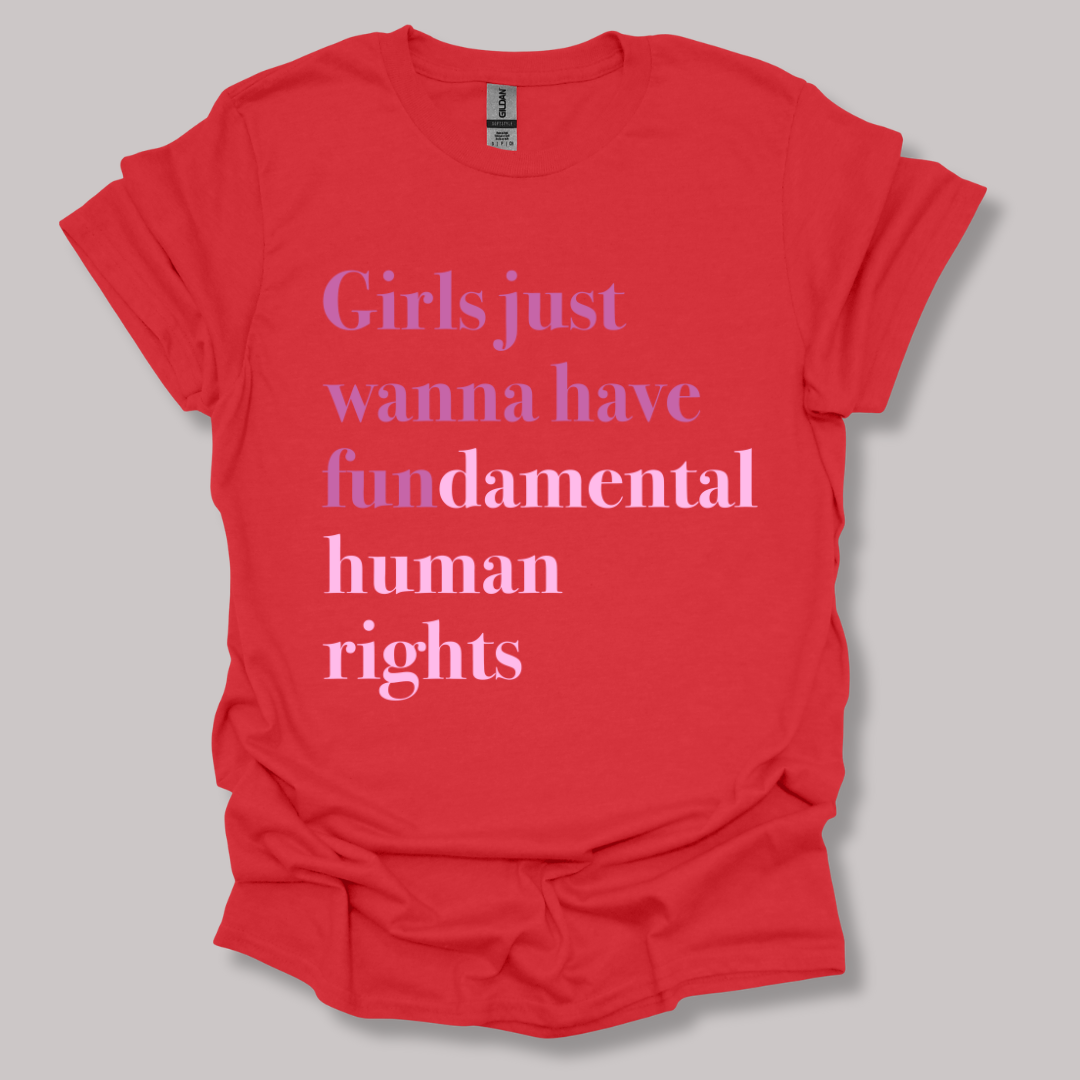 Girls just wanna have fundamental human rights T-shirt