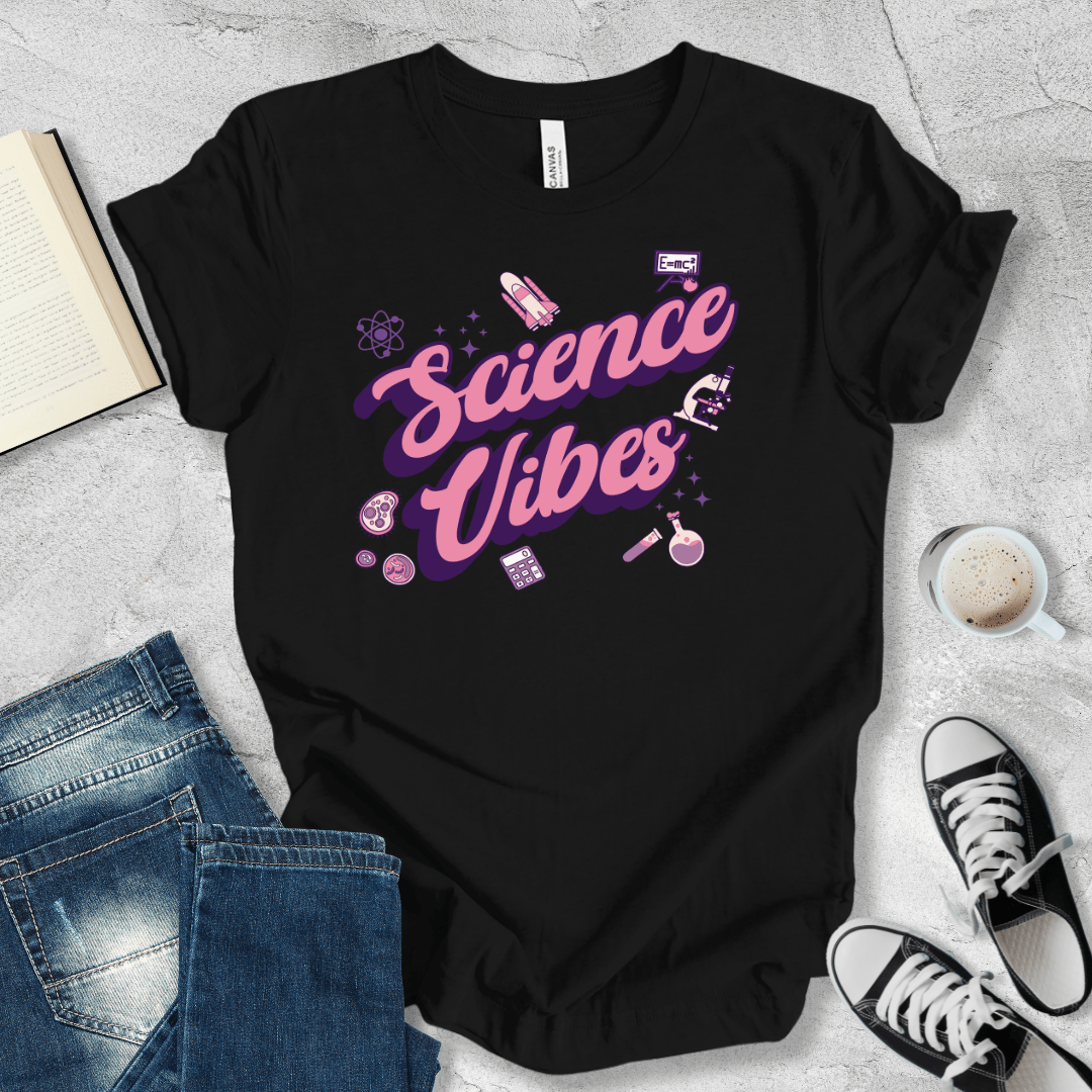 Science vibes retro T-shirt