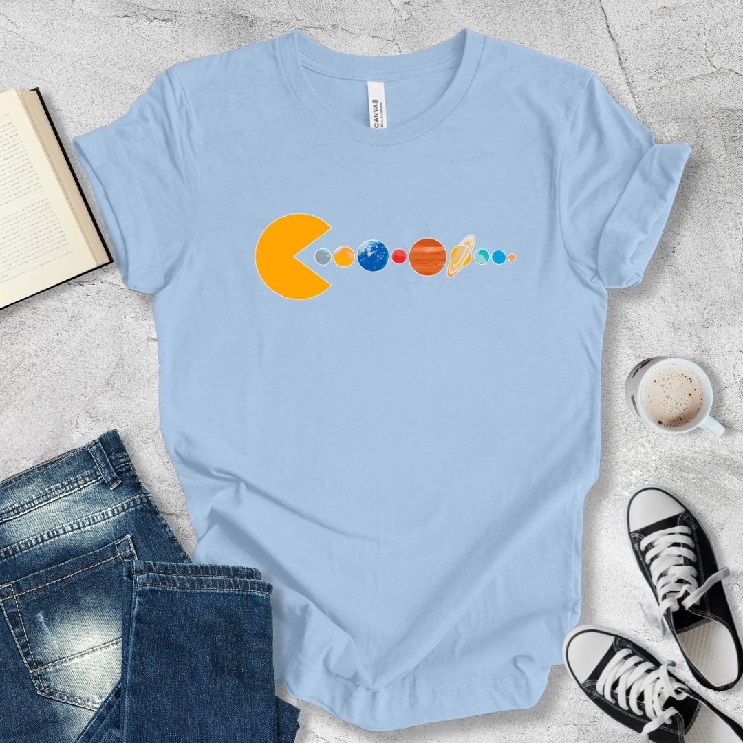 Pac man planets T-shirt