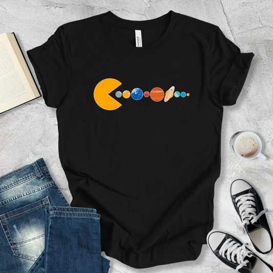 Pac man planets T-shirt