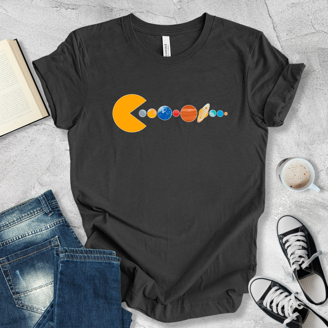 Pac man planets T-shirt