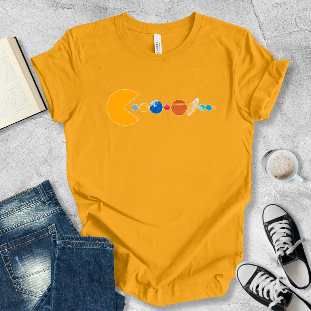 Pac man planets T-shirt