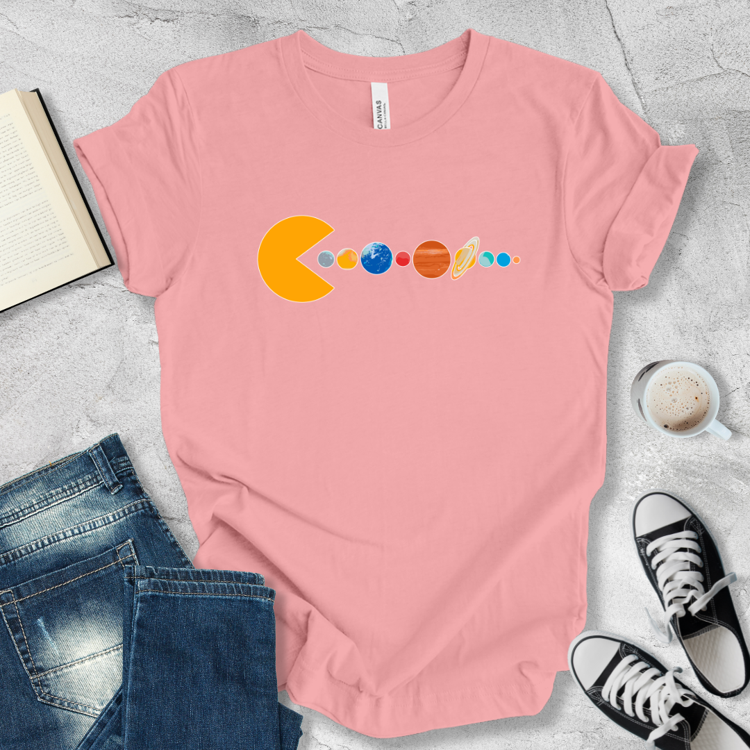 Pac man planets T-shirt