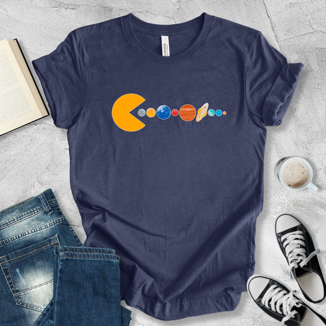 Pac man planets T-shirt