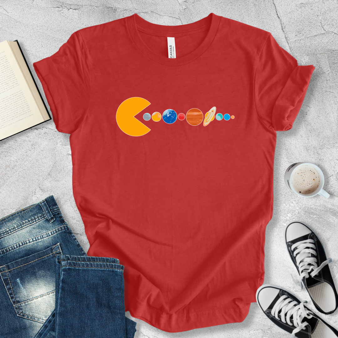 Pac man planets T-shirt