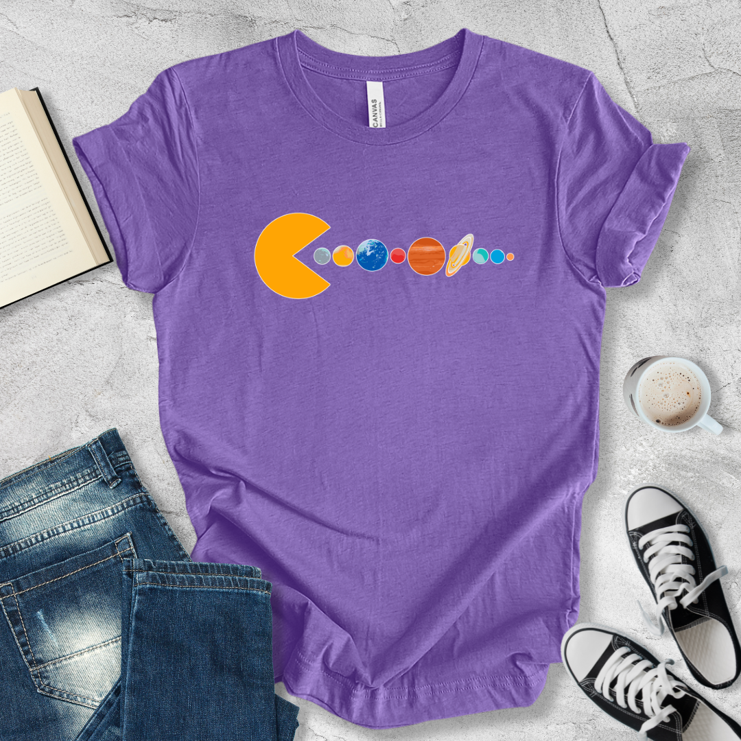 Pac man planets T-shirt