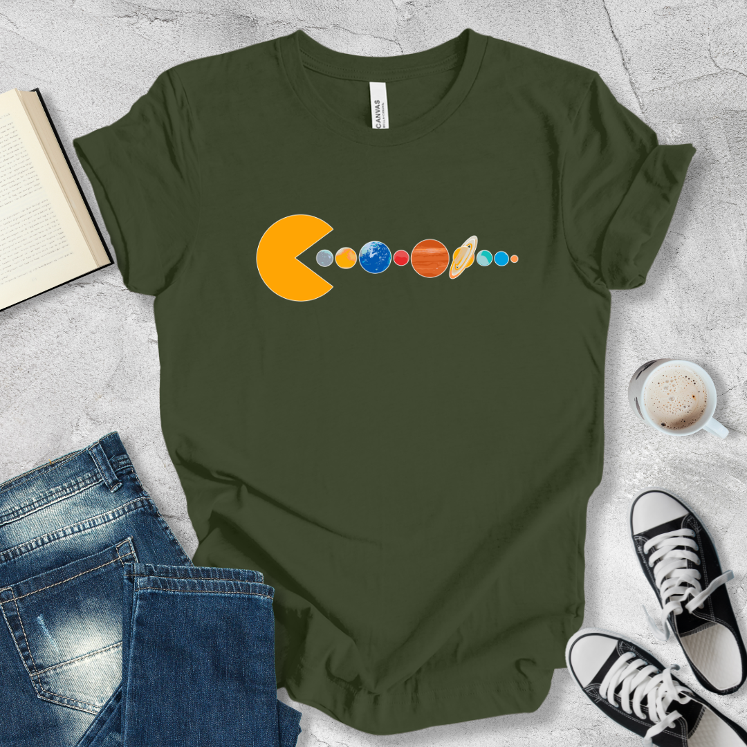 Pac man planets T-shirt