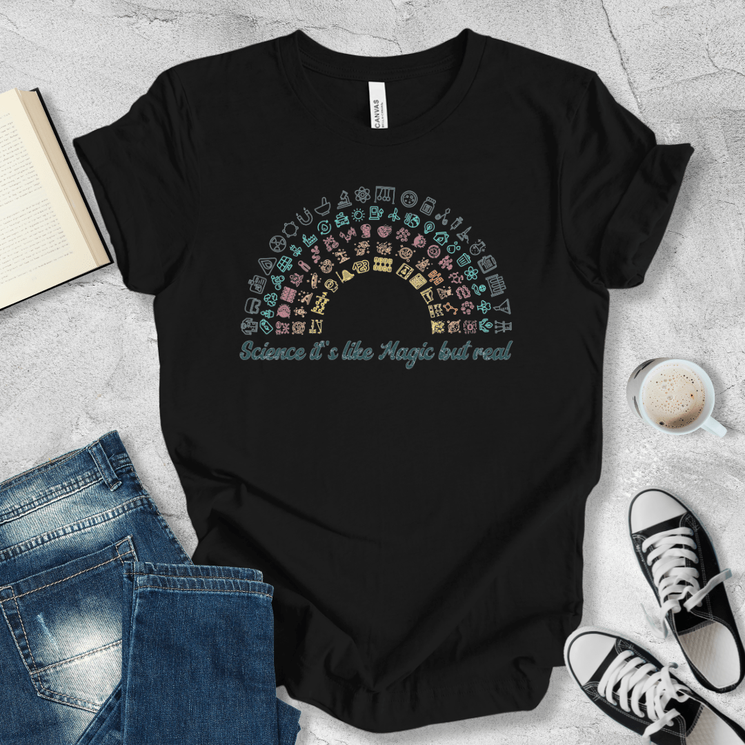 Science It's like magic but real rainbow T-shirt