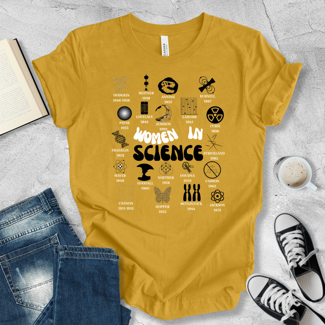 Women in Science retro T-shirt