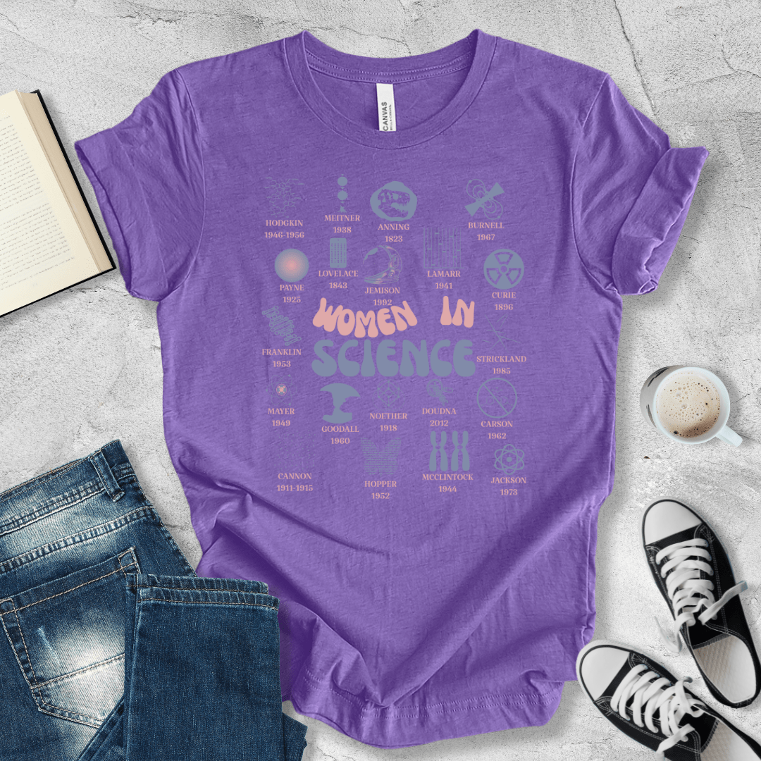 Women in Science retro T-shirt