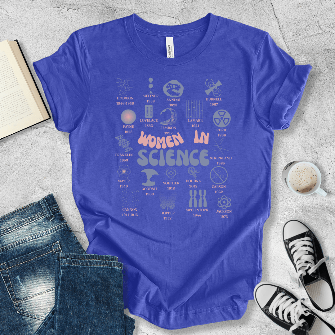 Women in Science retro T-shirt