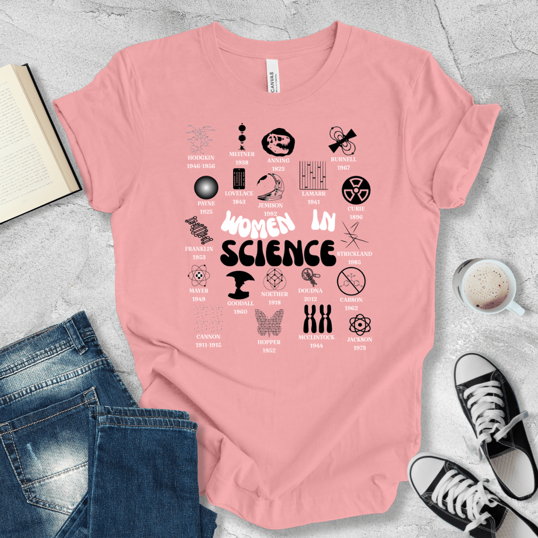 Women in Science retro T-shirt