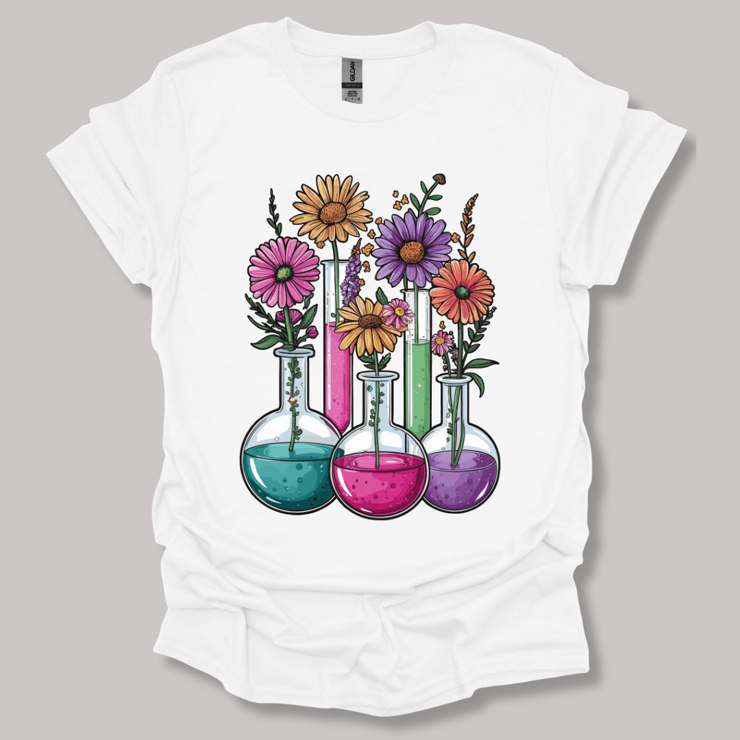 Chemistry Flask Garden T-shirt