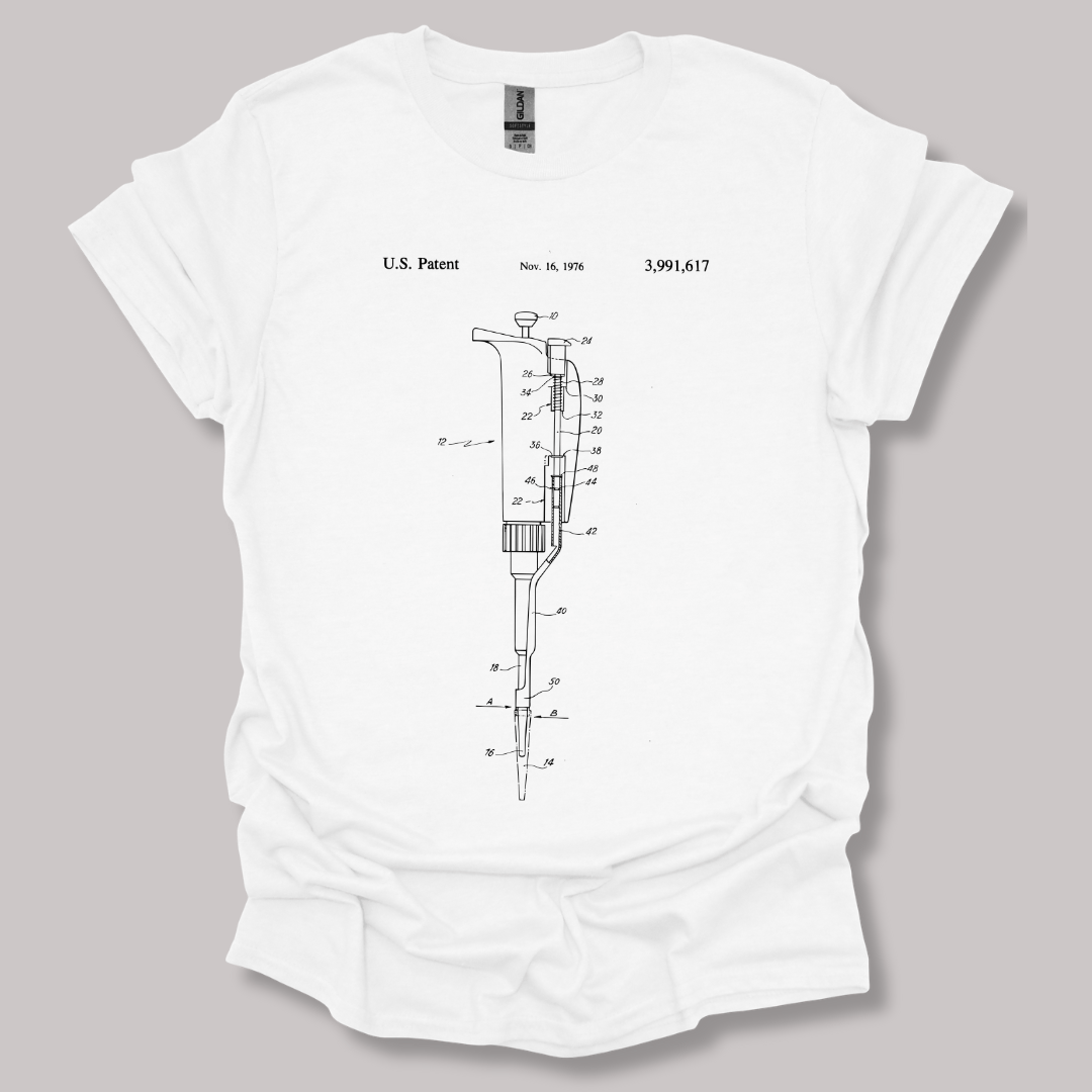 Micropipette Patent T-shirt