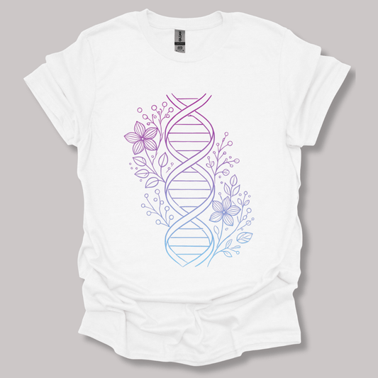 Floral One Line DNA T-shirt
