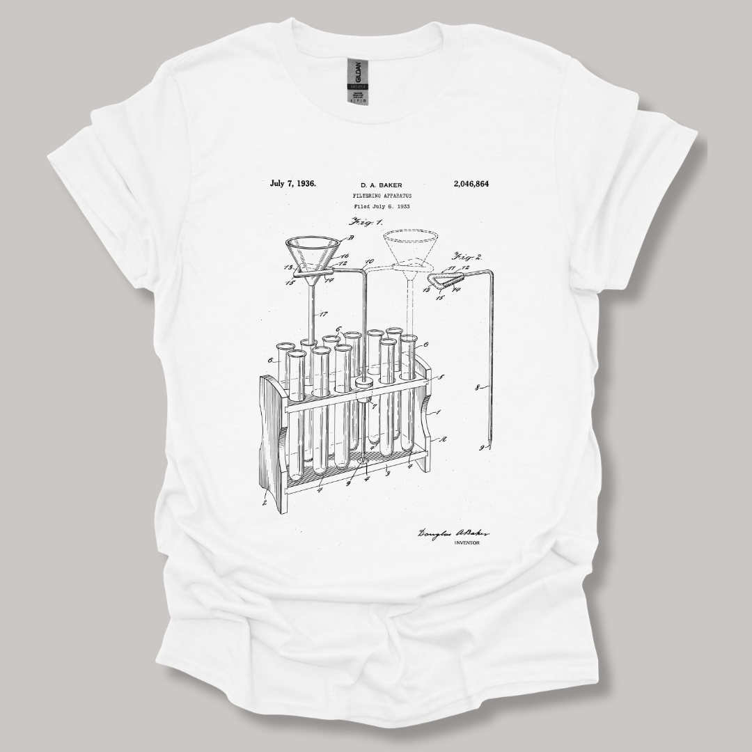 Filtering Apparatus Patent T-shirt