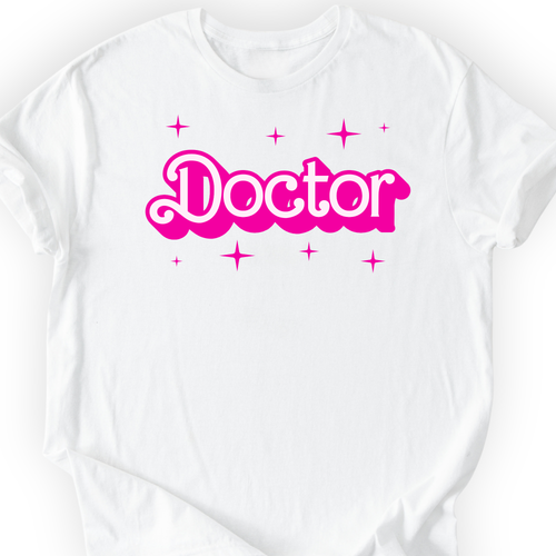 Barbie-Inspired Doctor T-shirt Printify