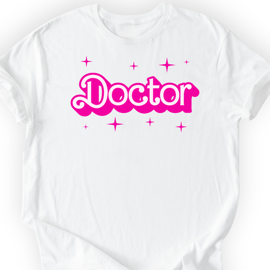 Barbie-Inspired Doctor T-shirt Printify