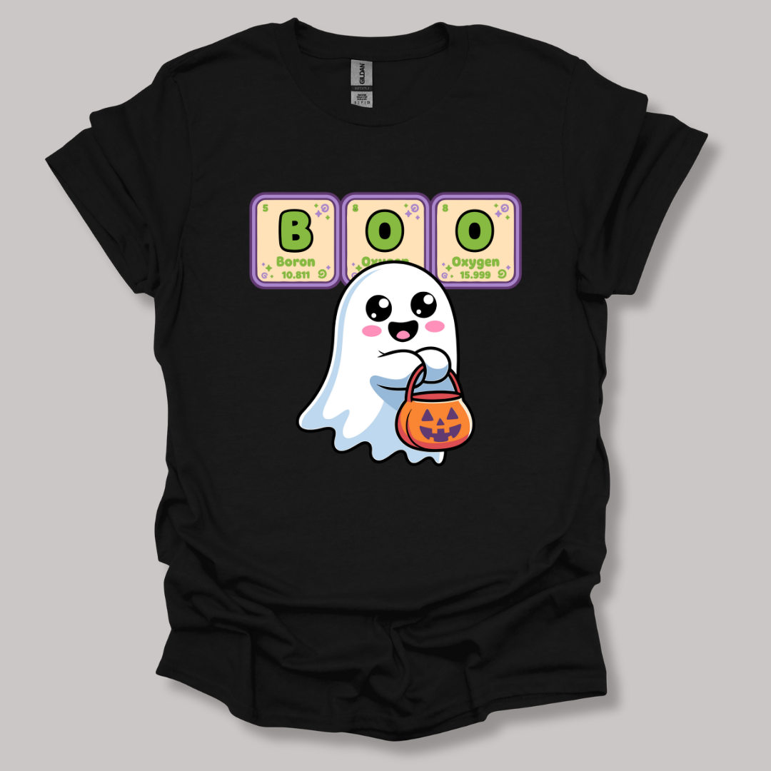 BOO Element Ghost Halloween T-shirt Printify