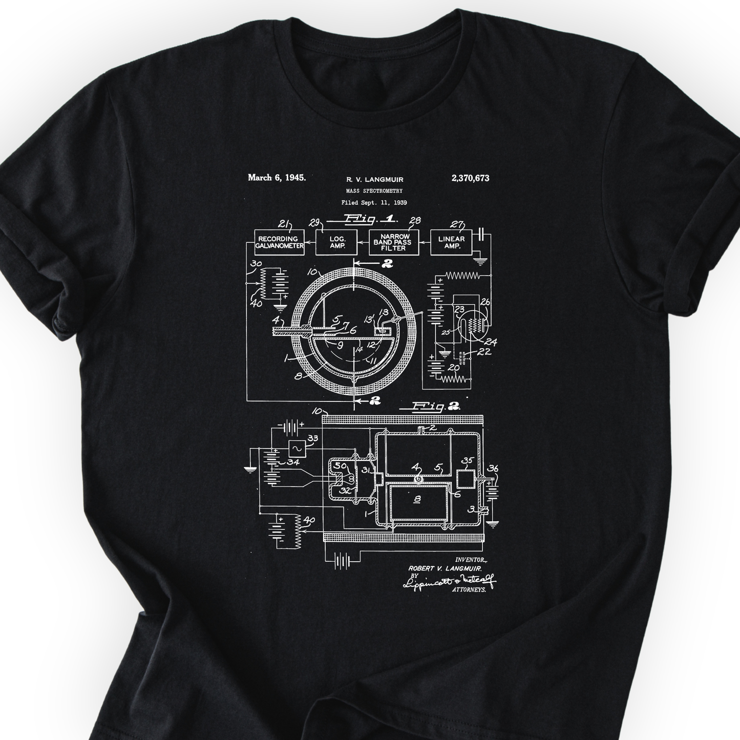 Mass Spec Patent T-shirt Printify