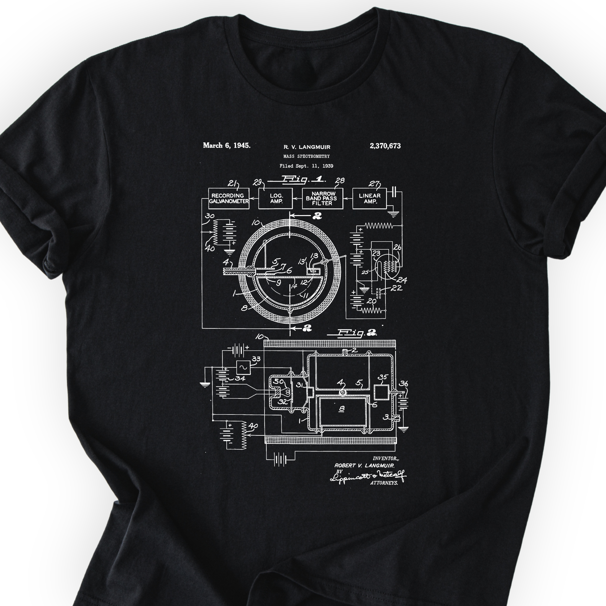 Mass Spec Patent T-shirt Printify