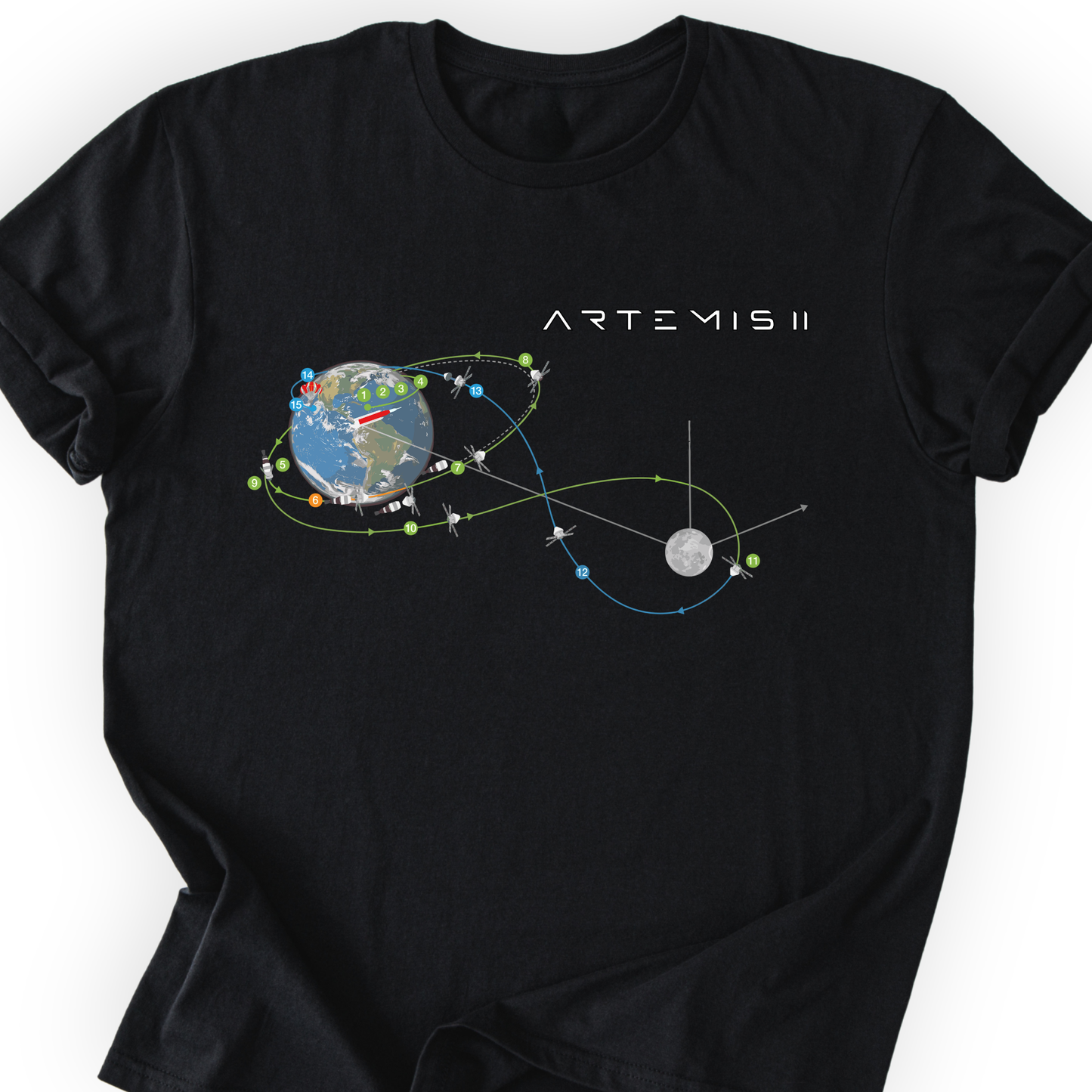 Artemis II Mission T-Shirt Printify