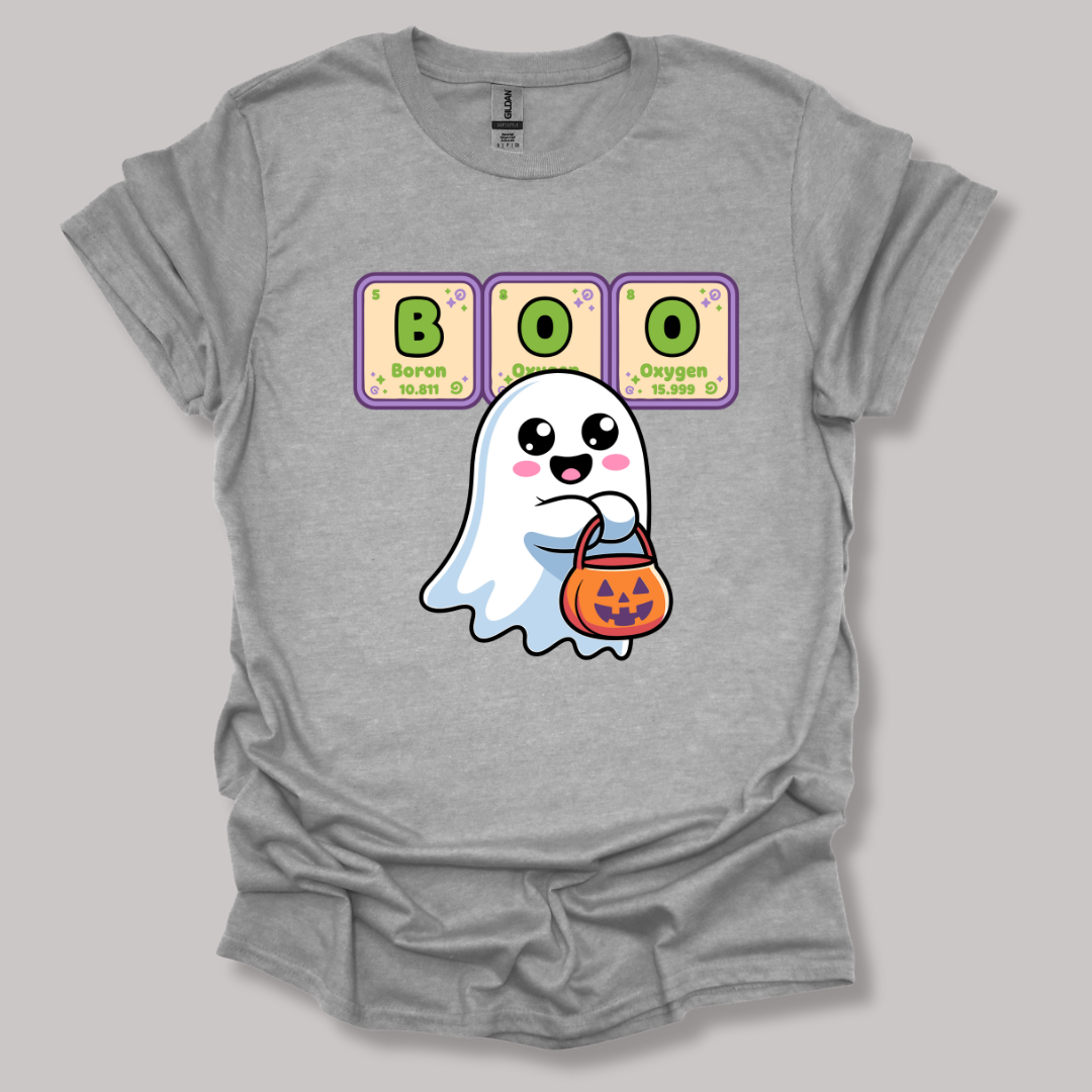 BOO Element Ghost Halloween T-shirt Printify