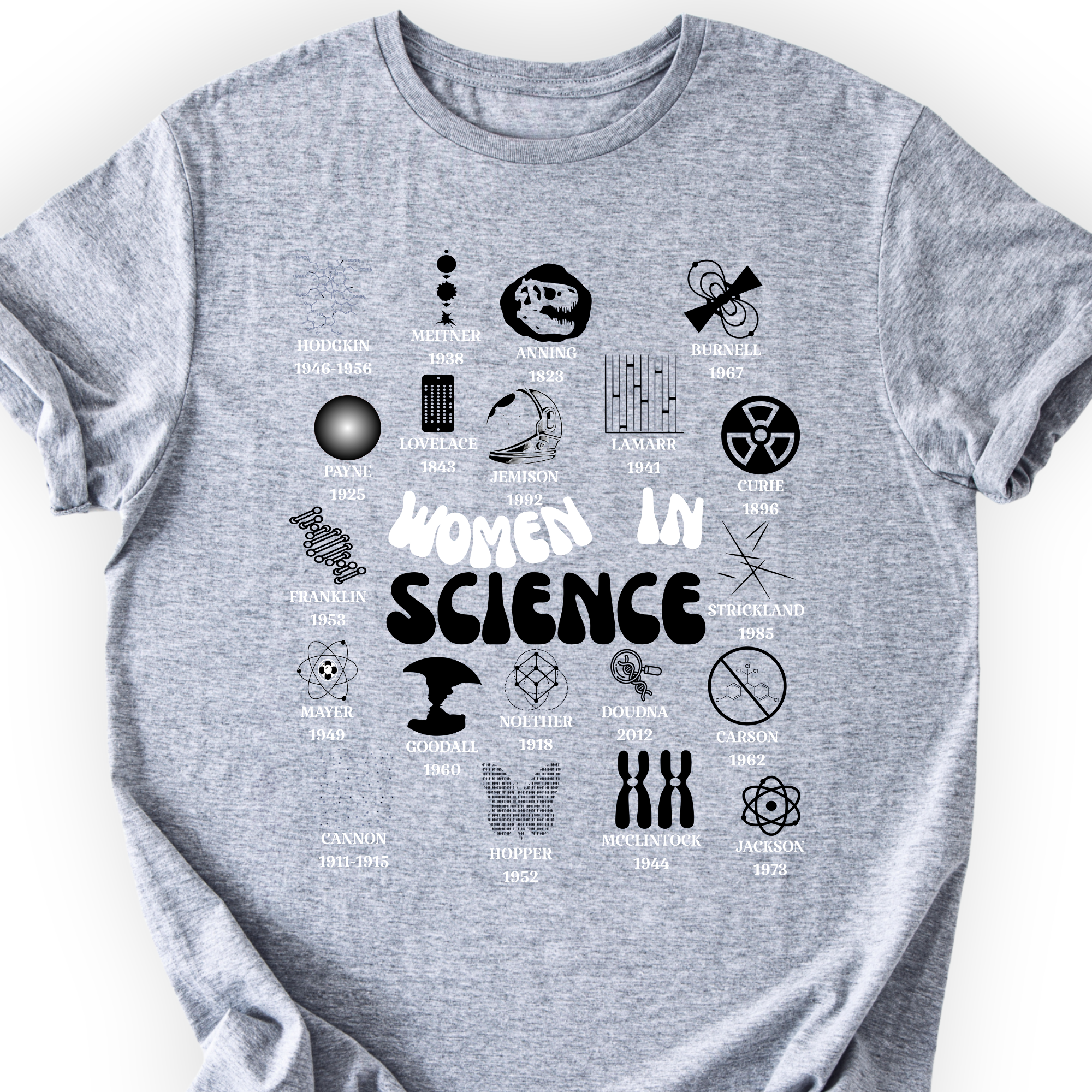 Historic Women Scientists T-Shirt Printify