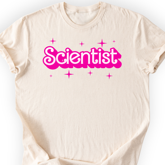 Barbie-Inspired Scientist T-shirt Printify