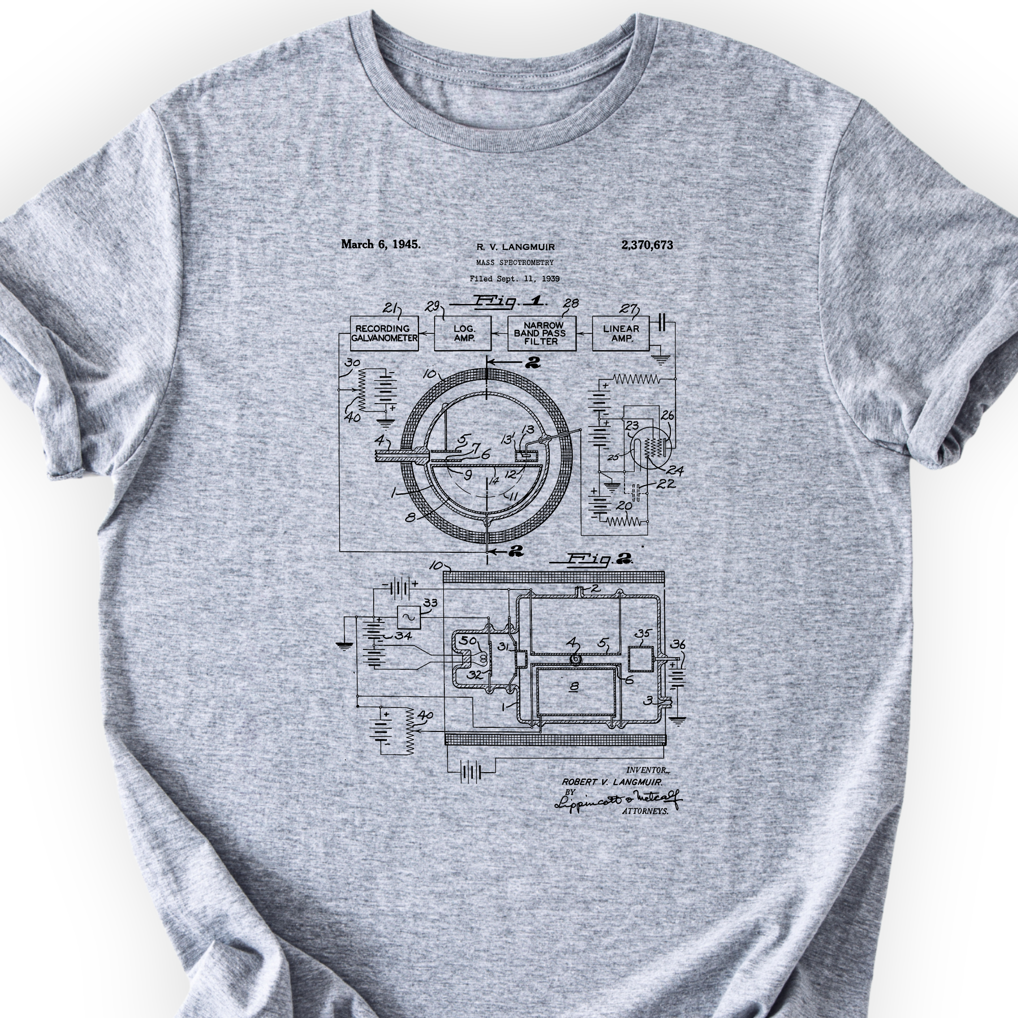 Mass Spec Patent T-shirt Printify