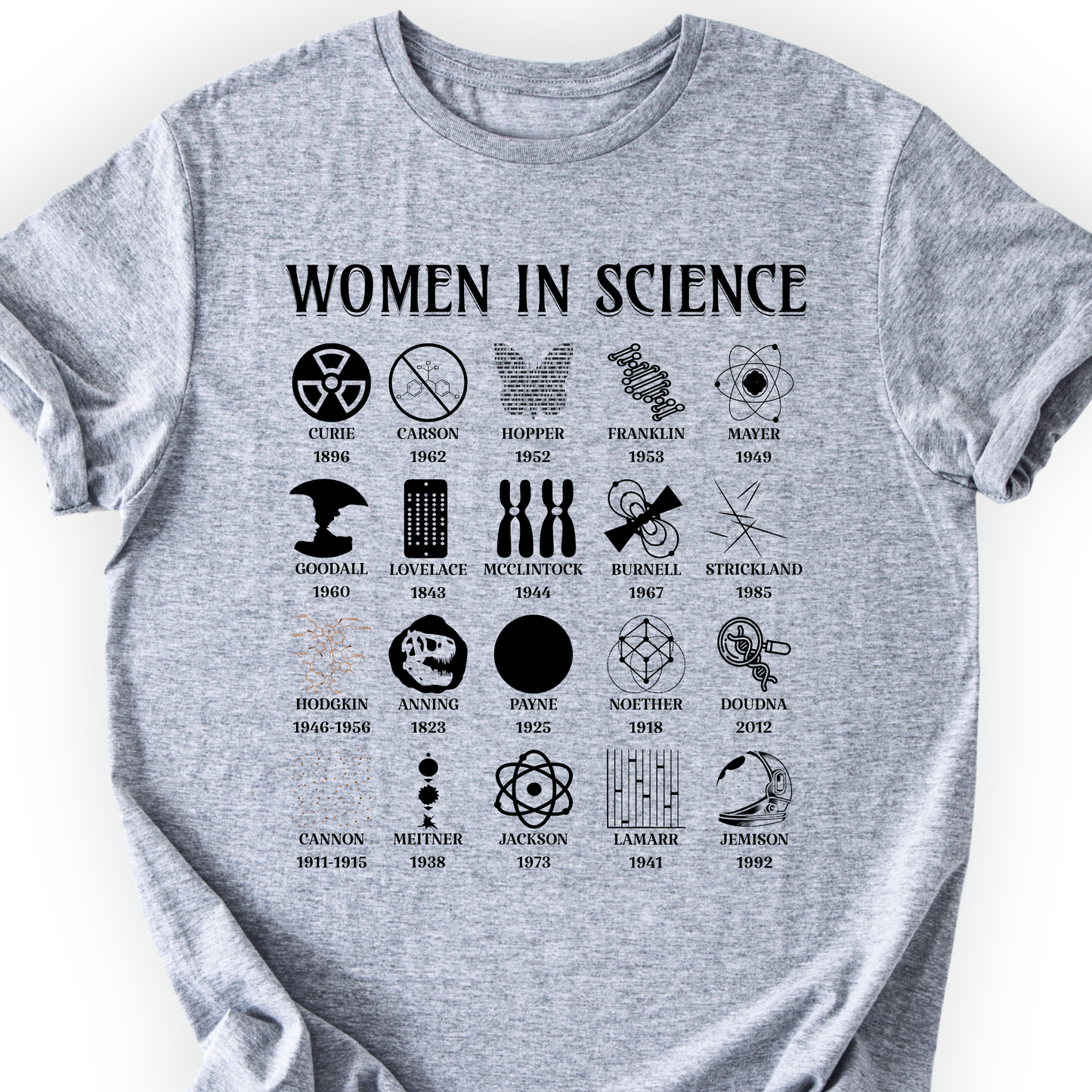Women Science Pioneers T-Shirt Printify
