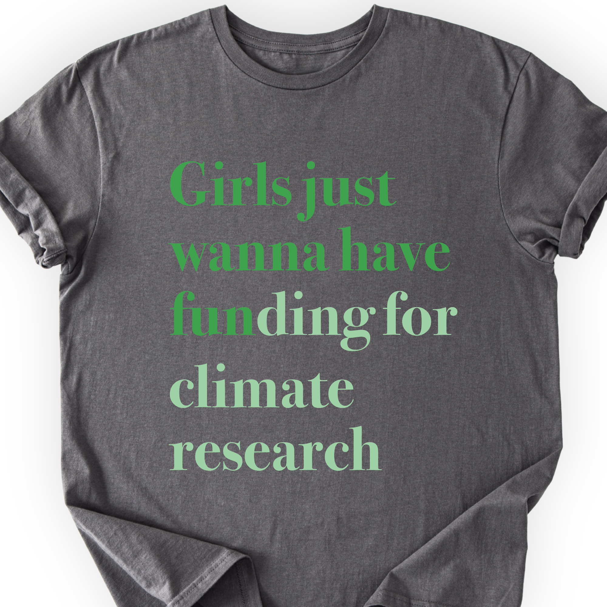 Girls Just Wanna Have Funding - Climate Research T-Shirt Printify