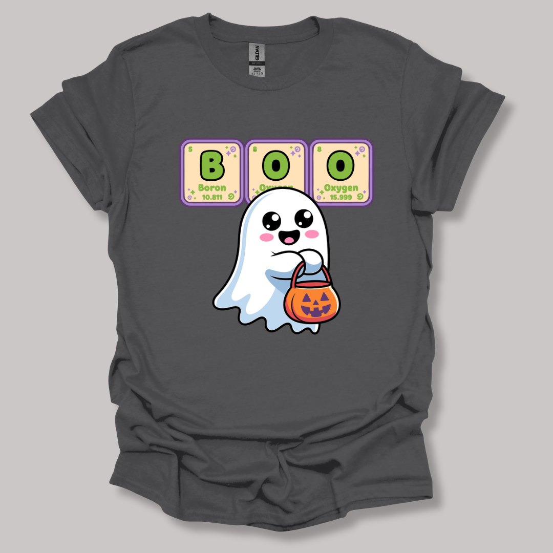 BOO Element Ghost Halloween T-shirt Printify