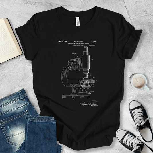 Microscope patent T-shirt